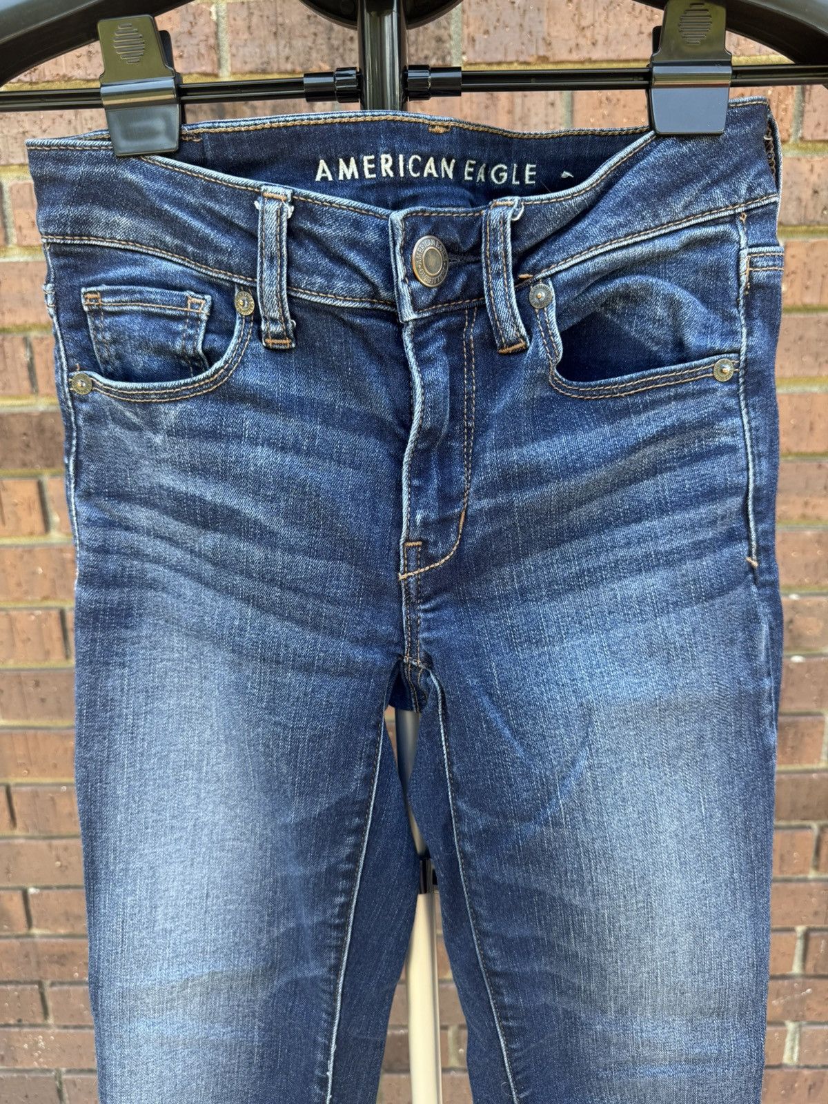 American Eagle Outfitters American Eagle Outfitters Skinny Denim Blue Jeans Size 2 Size 26" / US 2 / IT 38 - 2 Thumbnail