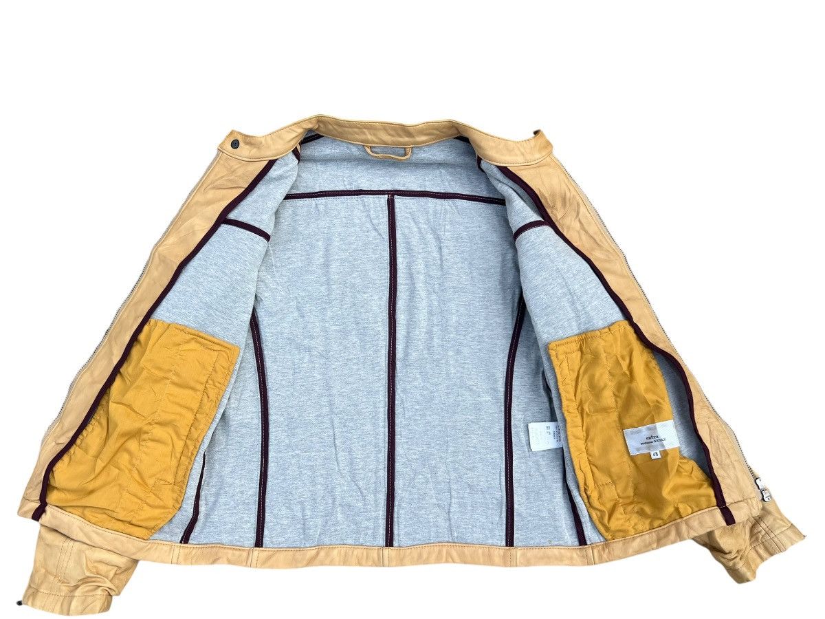 Nicole Club Monsieur Nicole Fade Patina Sheepskin Leather Racer Jacket Size US S / EU 44-46 / 1 - 12 Thumbnail