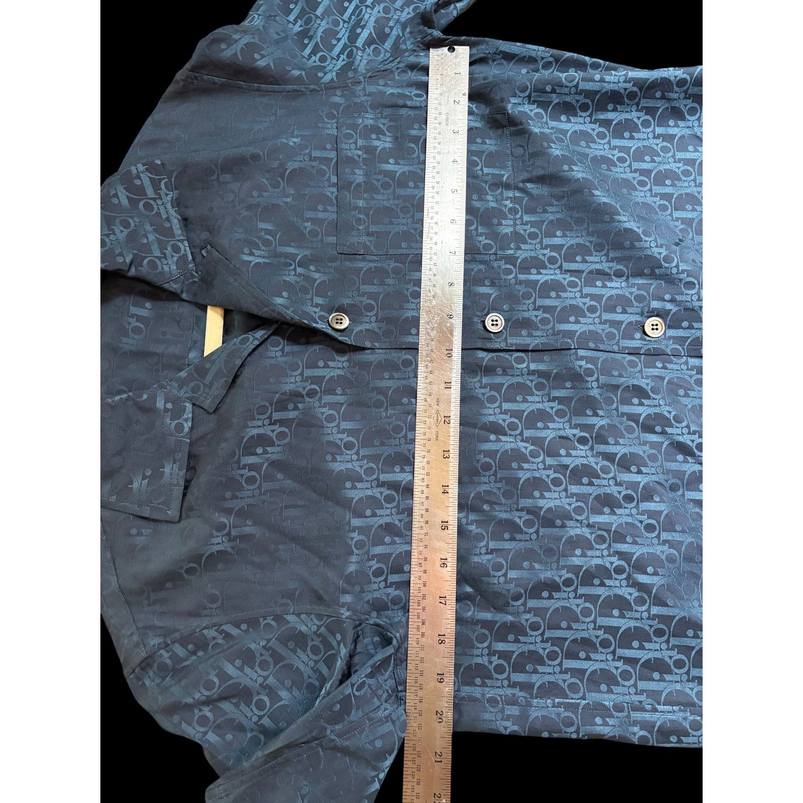Dior Dior Oblique Blue Silk Cotton Short Sleeve Buttonup Shirt 37 Size US S / EU 44-46 / 1 - 3 Thumbnail