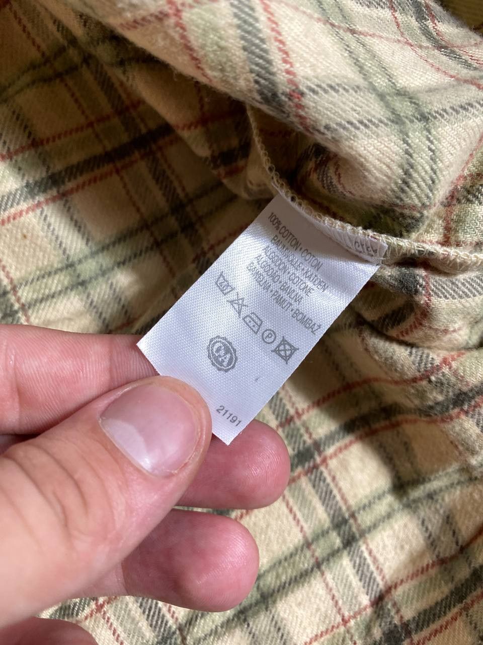 Other Flannel Shirt Vintage Cropped Button Up 90s 80 Size US L / EU 52-54 / 3 - 3 Thumbnail