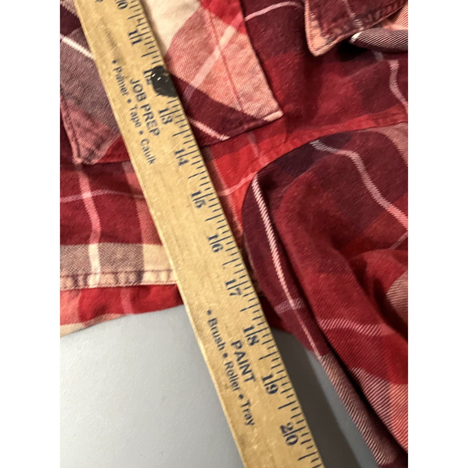 Aeropostale Aeropostale Women's Flannel Button-Up Shirt XS Long Sleeve Red Check Casual Size XS / US 0-2 / IT 36-38 - 5 Thumbnail