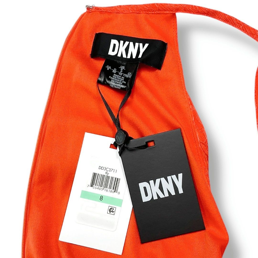 DKNY DKNY Halter Twist Waist Chiffon Midi Dress Tigerlily 8 NWT Size M / US 6-8 / IT 42-44 - 10 Thumbnail