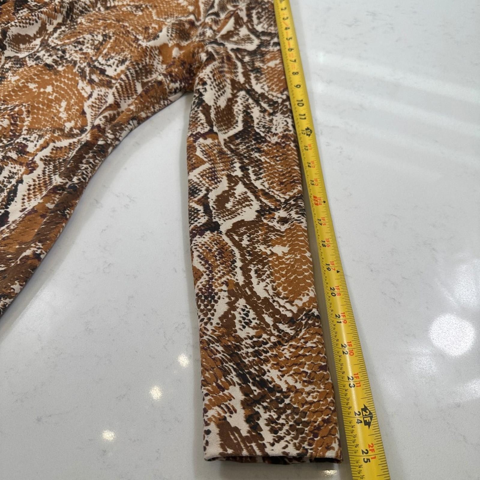 Georges Marciano NWOT Marciano Dress Women US 6 Hudson Tan Brown Snakeskin Size M / US 6-8 / IT 42-44 - 9 Thumbnail