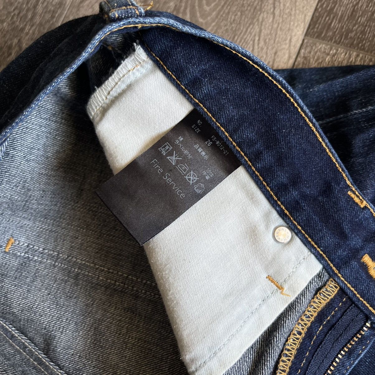 Japanese Brand Vintage Fire Service Japanese Raw Denim Selvedge Jeans 26x26 Size US 26 / EU 42 - 10 Thumbnail
