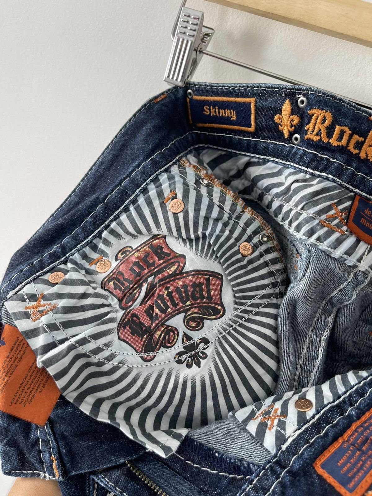 Rock Revival Rare ROCK REVIVAL Skinny Embellished Flap Pockets Size US 29 - 16 Thumbnail