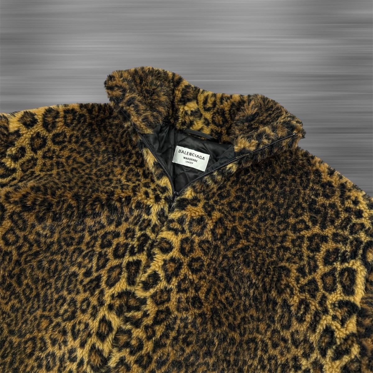 Balenciaga BALENCIAGA Oversized Leopard-Print Faux Fur Jacket Size US L / EU 52-54 / 3 - 2 Thumbnail