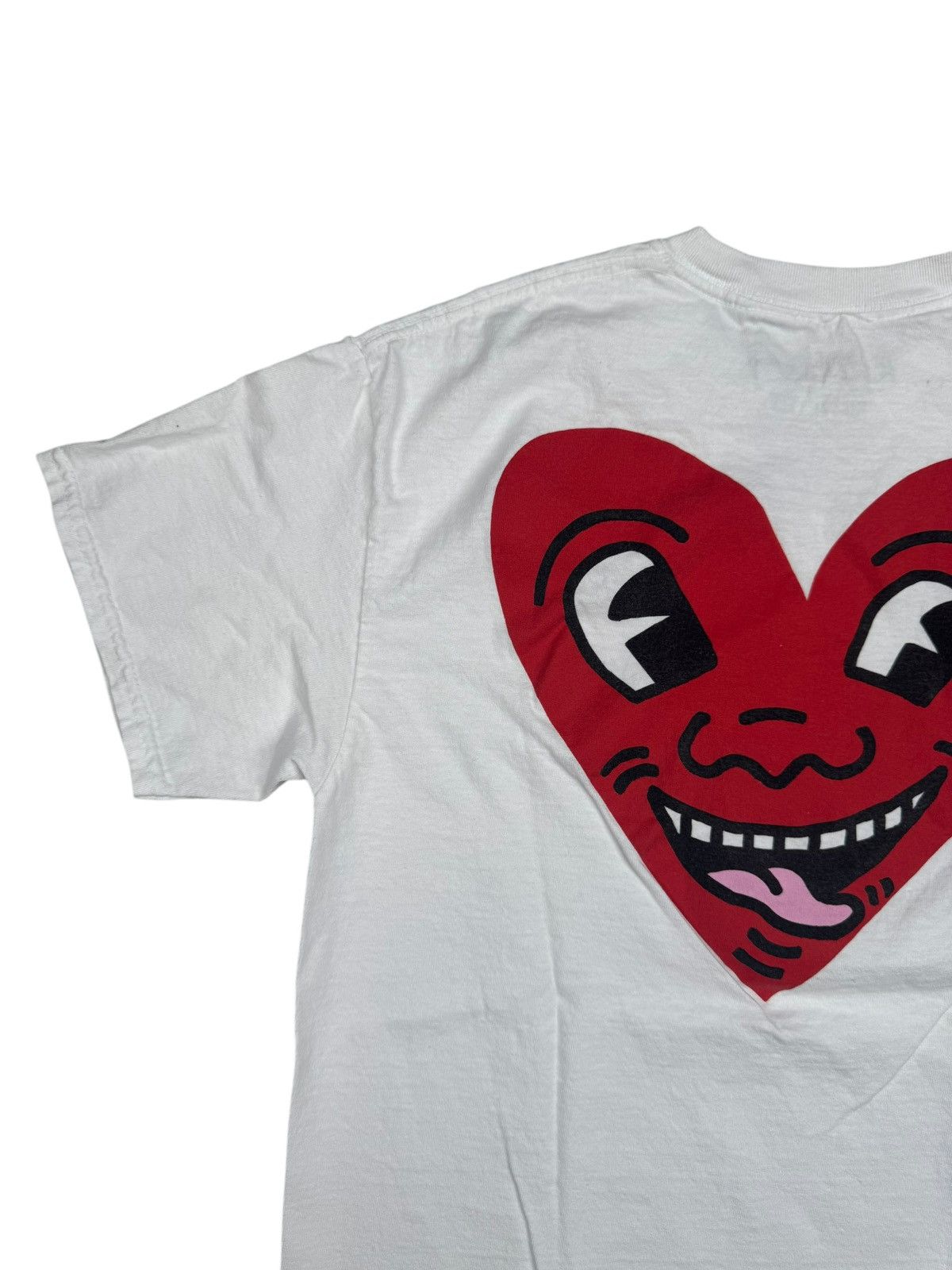 Urban Outfitters Urban Outfitters Keith Haring Heart Short Sleeve T-Shirt Size US M / EU 48-50 / 2 - 12 Thumbnail