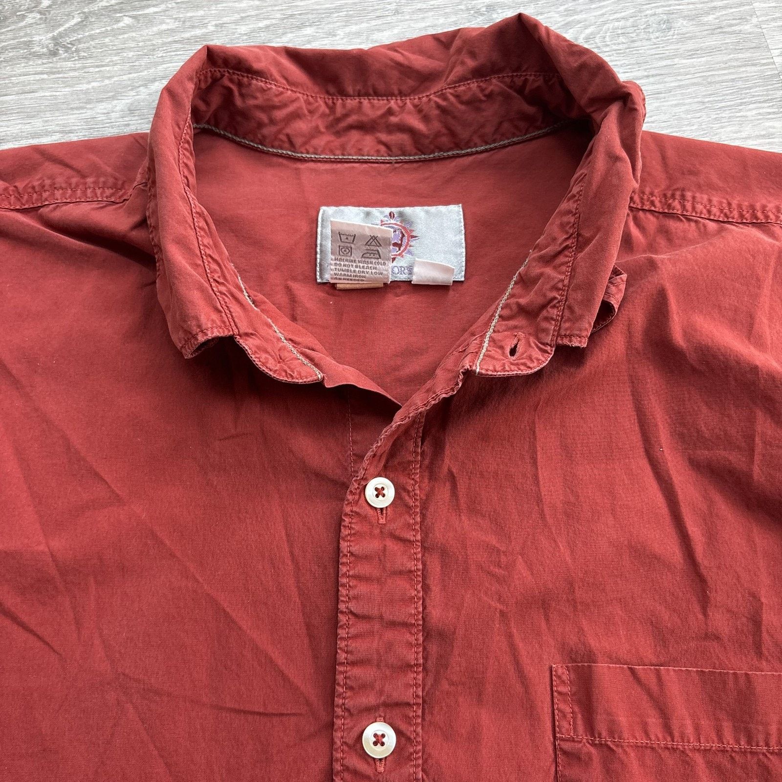 The Territory Ahead The Territory Ahead Mens XLT Red Long Sleeve Button Down Size US XL / EU 56 / 4 - 9 Thumbnail