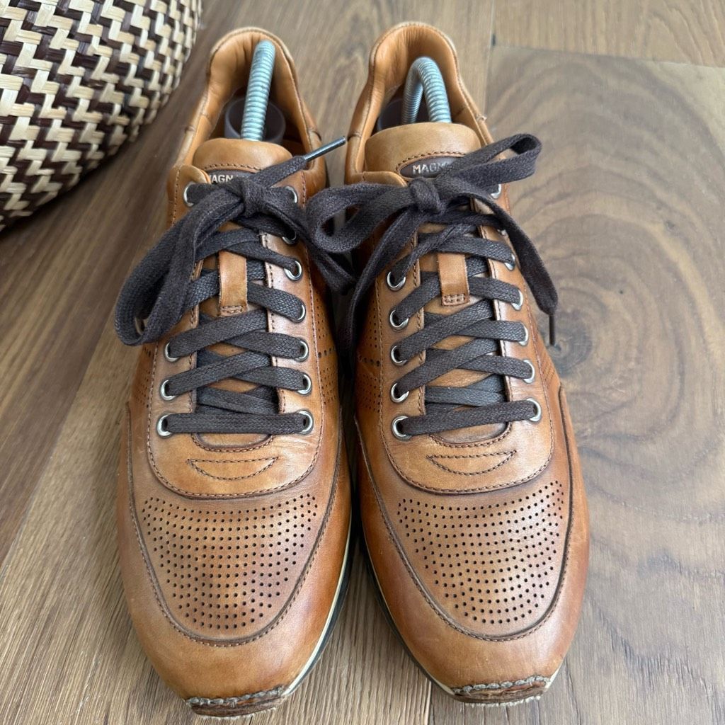 Magnanni Magnanni Lizandro Leather Athletic Trainer Cuero Tan Brown $ Size US 9 / EU 42 - 4 Thumbnail