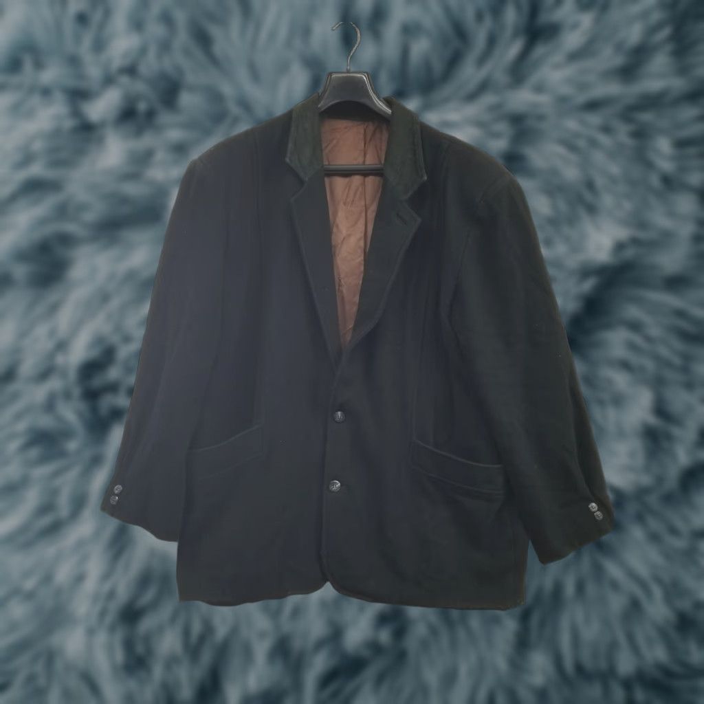 Vintage VINTAGE Unbranded Coat Wool Cashmere Black Women Size 4 Pea Coat Button Collared Winter See Measurements Family Paris Classic 90s? Size S / US 4 / IT 40 - 1 Thumbnail