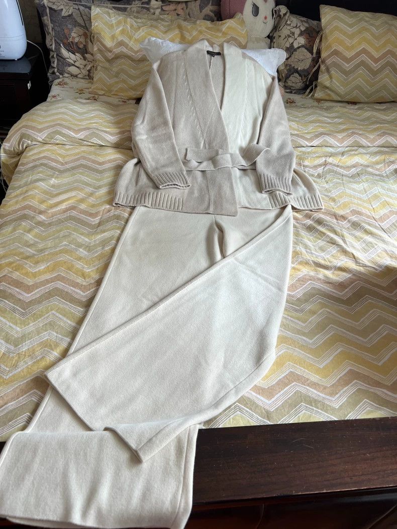 Loro Piana LORO PIANA A cardigan sweater + wide leg pants, set Size S / US 4 / IT 40 - 2 Thumbnail