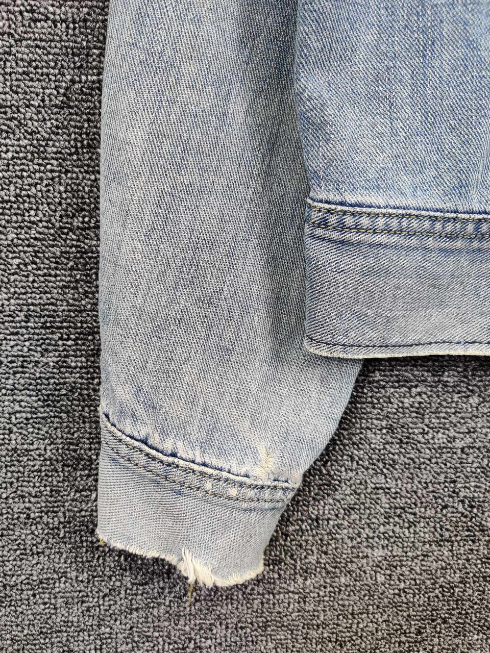 Lee Vintage Trashed Lee Riders Distressed Denim Trucker Jacket Size US M / EU 48-50 / 2 - 4 Thumbnail