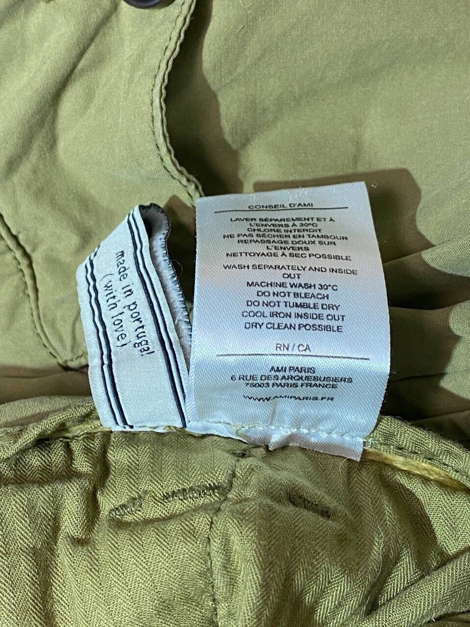 AMI Ami SS16 Pleated Lightweight Trousers In Khaki Size US 32 / EU 48 - 7 Thumbnail