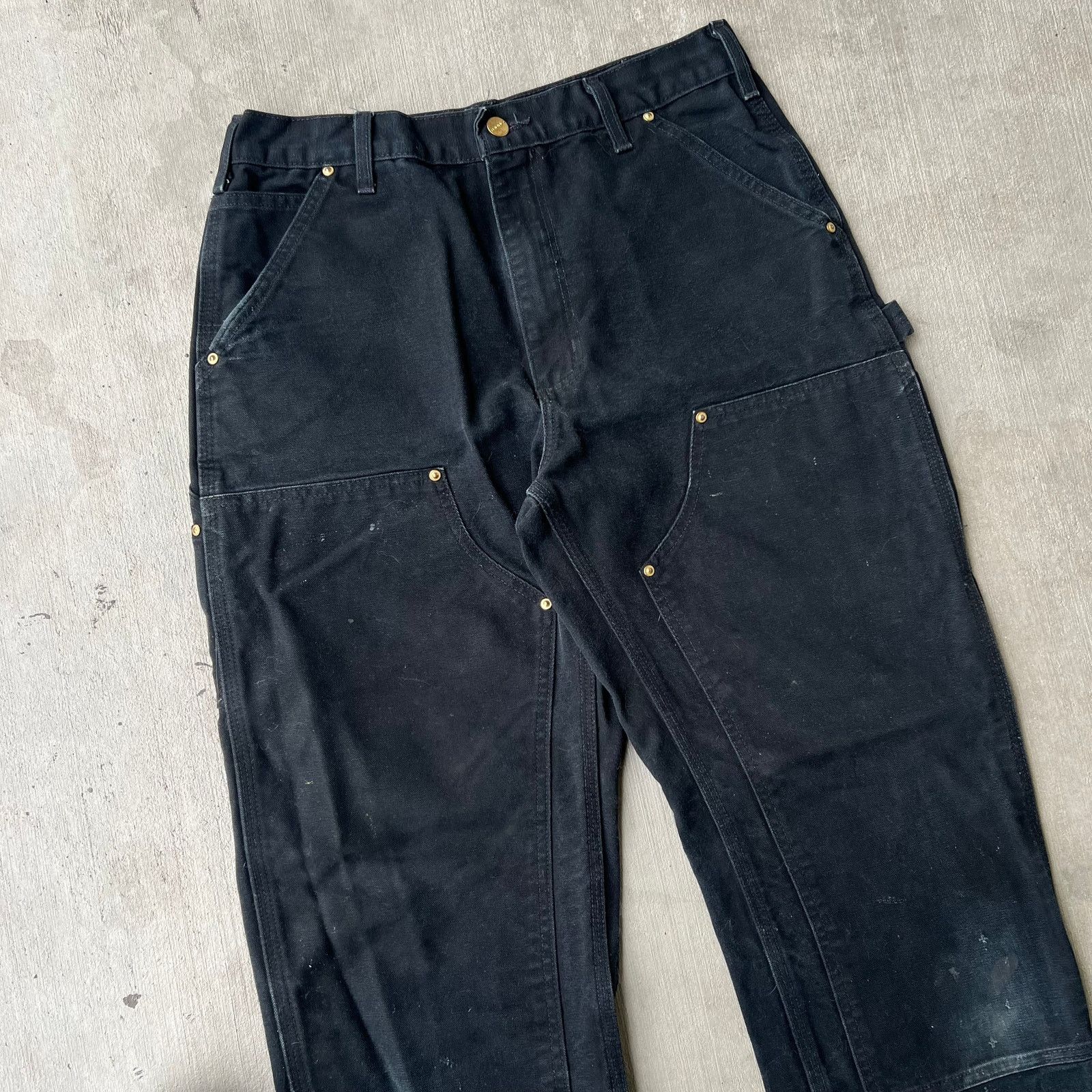 Carhartt × Vintage Carhartt black double knee work wear carpenter pants Size US 30 / EU 46 - 2 Thumbnail