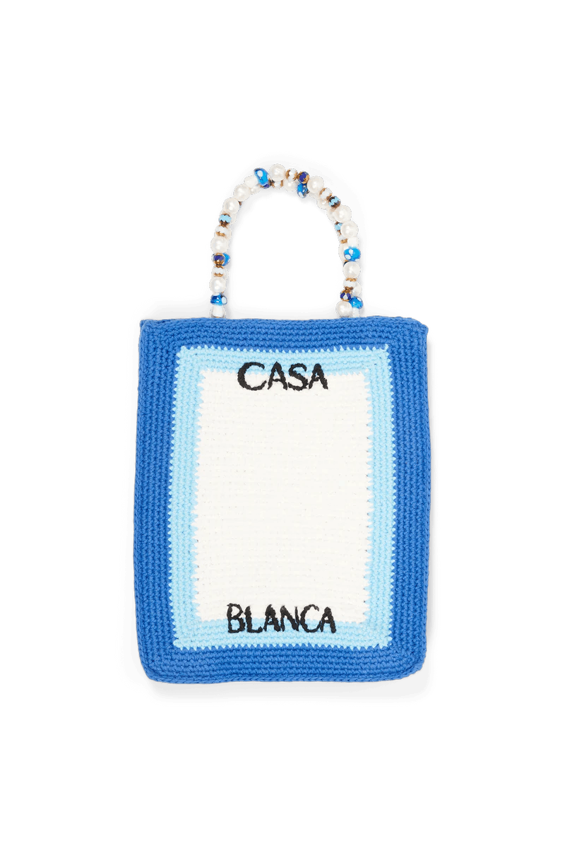 Casablanca o1mle1124 Size: OS Crochet Bag in Blue Size ONE SIZE - 1 Thumbnail