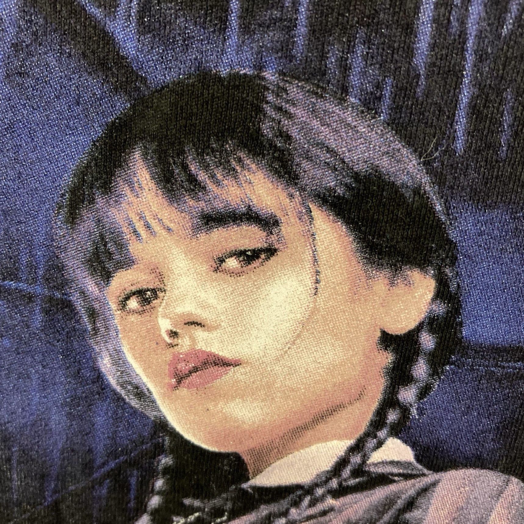 Rains VINTAGE Wednesday Addams Family Black Graphic T-Shirt Adult Small Umbrella Rain Size S / US 4 / IT 40 - 6 Thumbnail