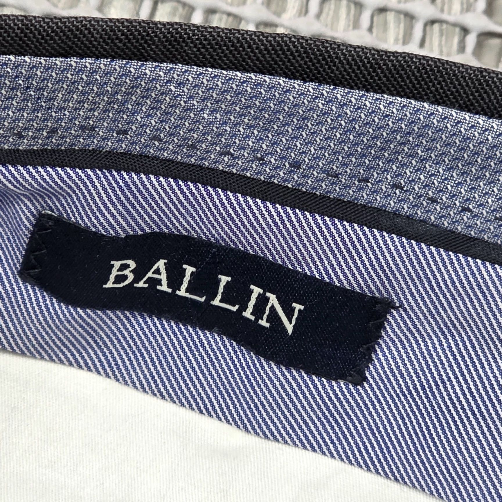 Vintage BALLIN Dress Pants Wool Flat Front Trousers 36x30 Men Regular Gray Size US 36 / EU 52 - 6 Thumbnail