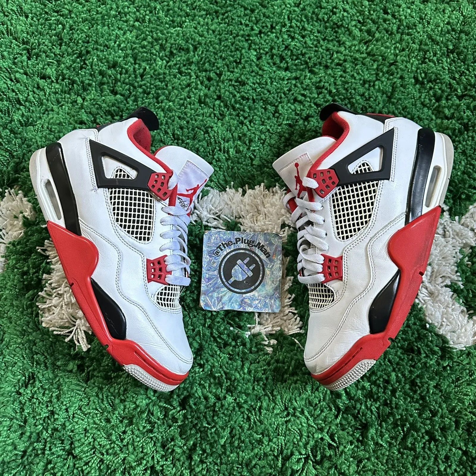 image of Jordan Brand 4 Retro OG Mid Fire Red Shoes, Men's (Size 9)