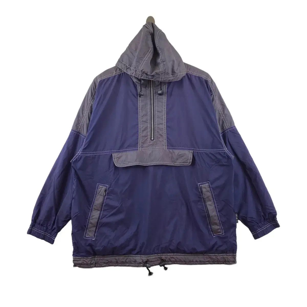 Vintage ASICS JAPAN Anorak Outdoor Hoodie Jacket Windbreaker
