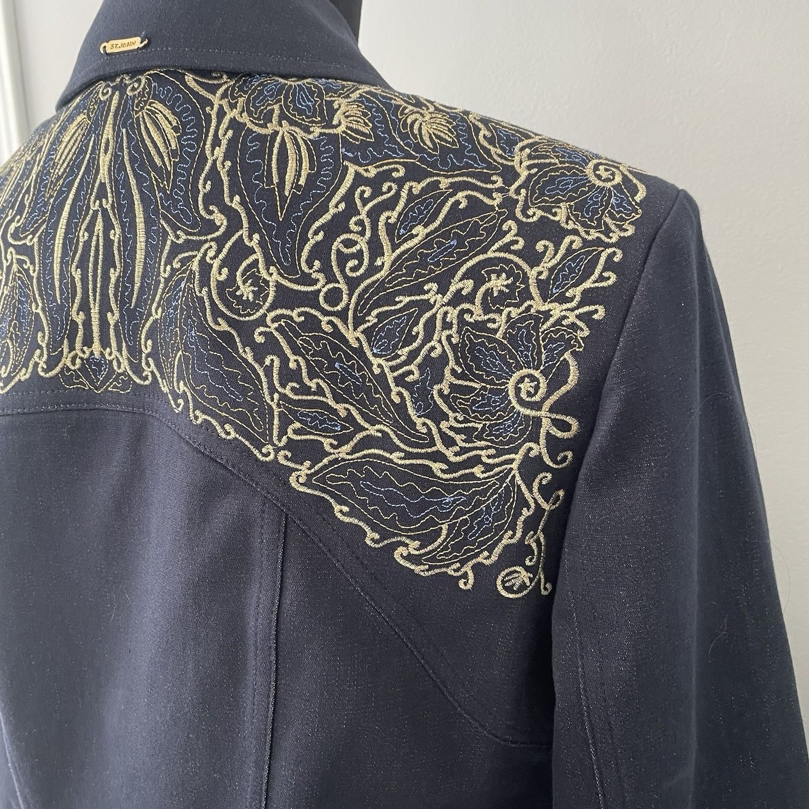 St. John Vtg St. John Sport 2 Pc Sz Small Denim Western Zip Jacket & Size S / US 4 / IT 40 - 4 Thumbnail