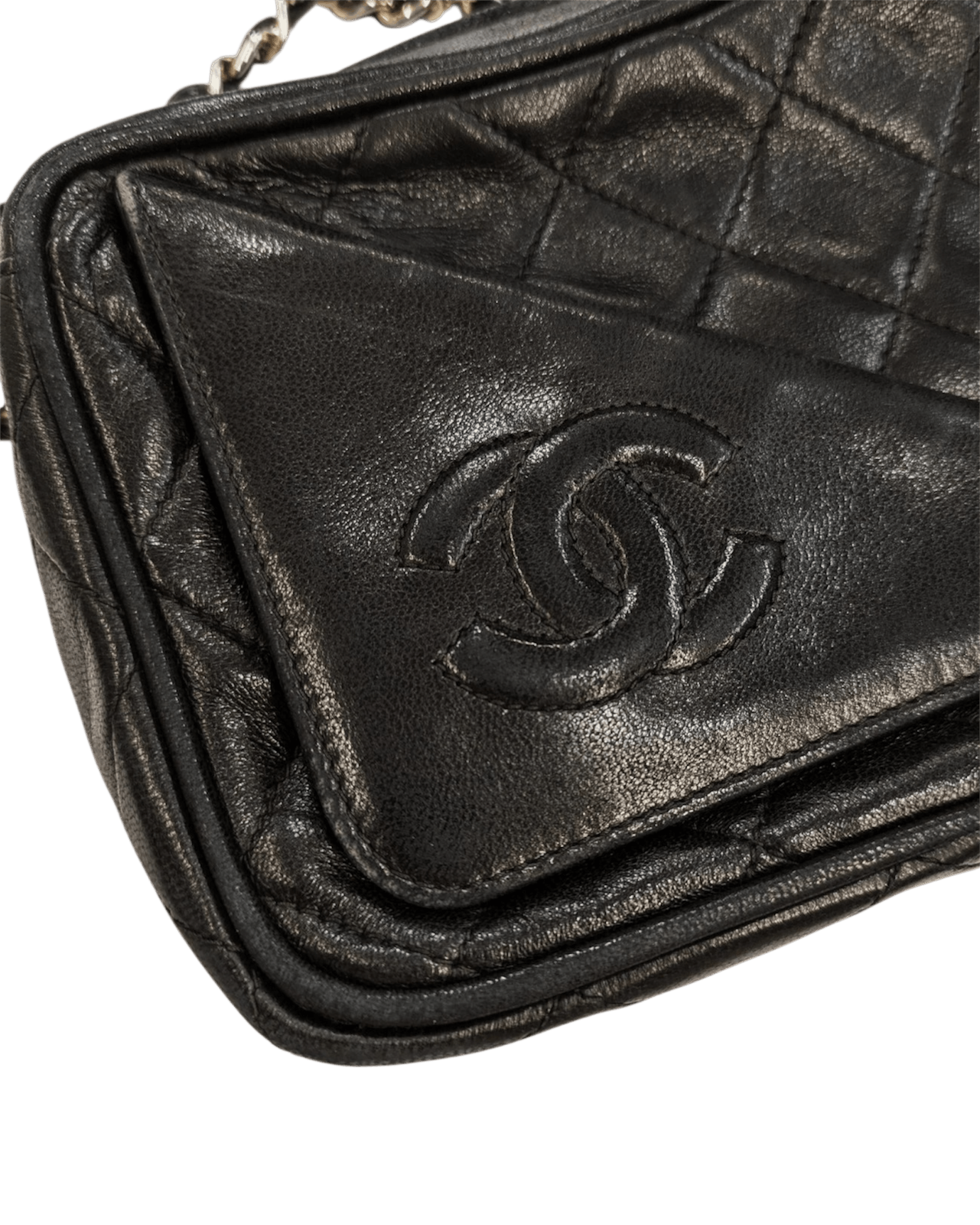 Chanel Chanel 1989-1991 Inrerlocking CC Camera Bag Size ONE SIZE - 6 Thumbnail