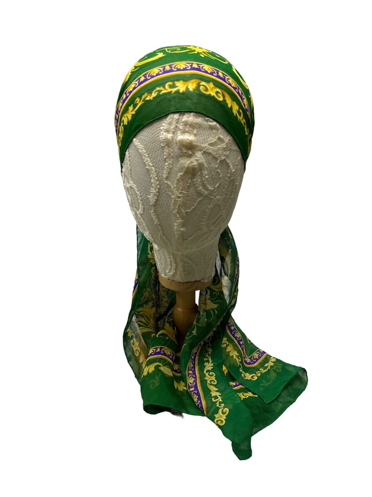 Versace ATELIER VERSACE FLORAL PRINT LONG SILK SCARF Size ONE SIZE - 3 Thumbnail