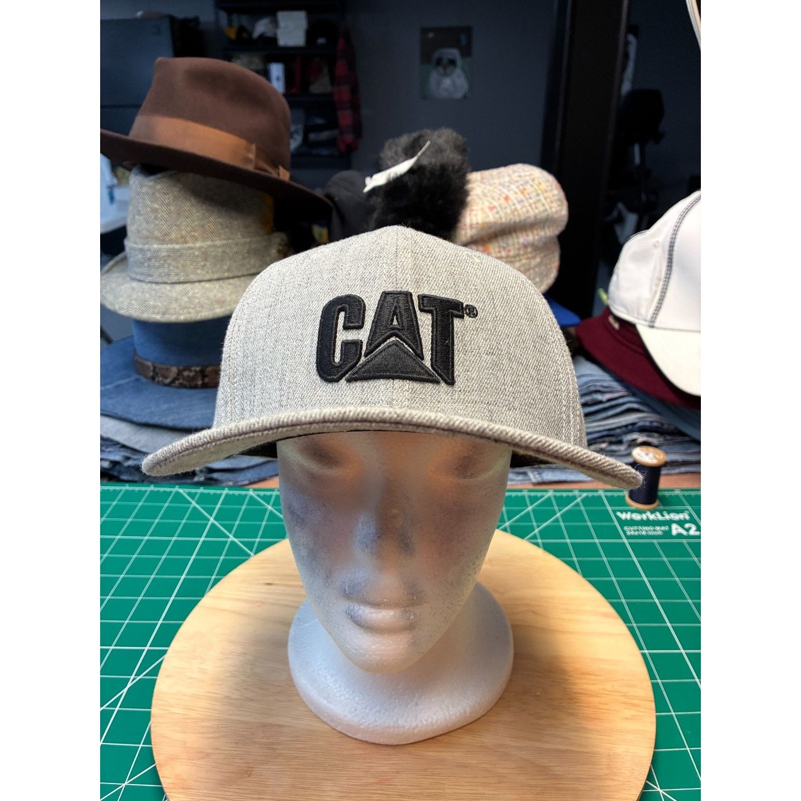 Caterpillar CAT Caterpillar Logo Wool Blend Fitted Hat – Size S Size ONE SIZE - 11 Thumbnail