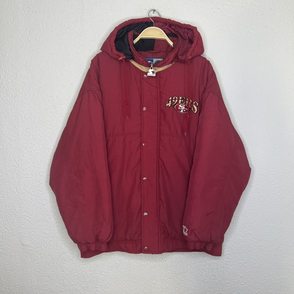 NFL × Starter × Vintage 🔥90’s Vintage NFL San Francisco 49ers Light Puffer Jacket Size US L / EU 52-54 / 3 - 2 Thumbnail