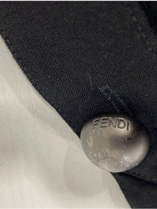 Fendi Fendi Black Pencil Skirt with Button Waist Detail Size 28" / US 6 / IT 42 - 4 Thumbnail