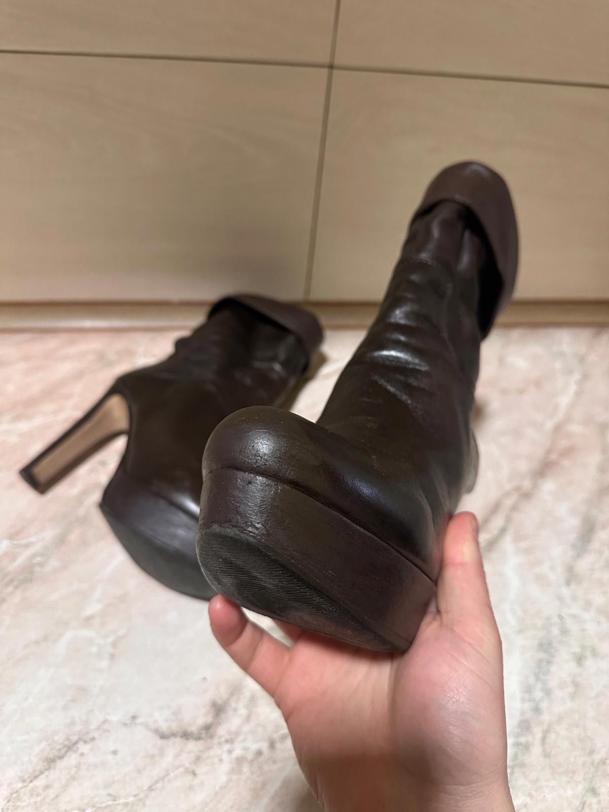 Miu Miu Miu Miu Leather boots Sz 36.5 IT Size US 6.5 / IT 36.5 - 8 Thumbnail