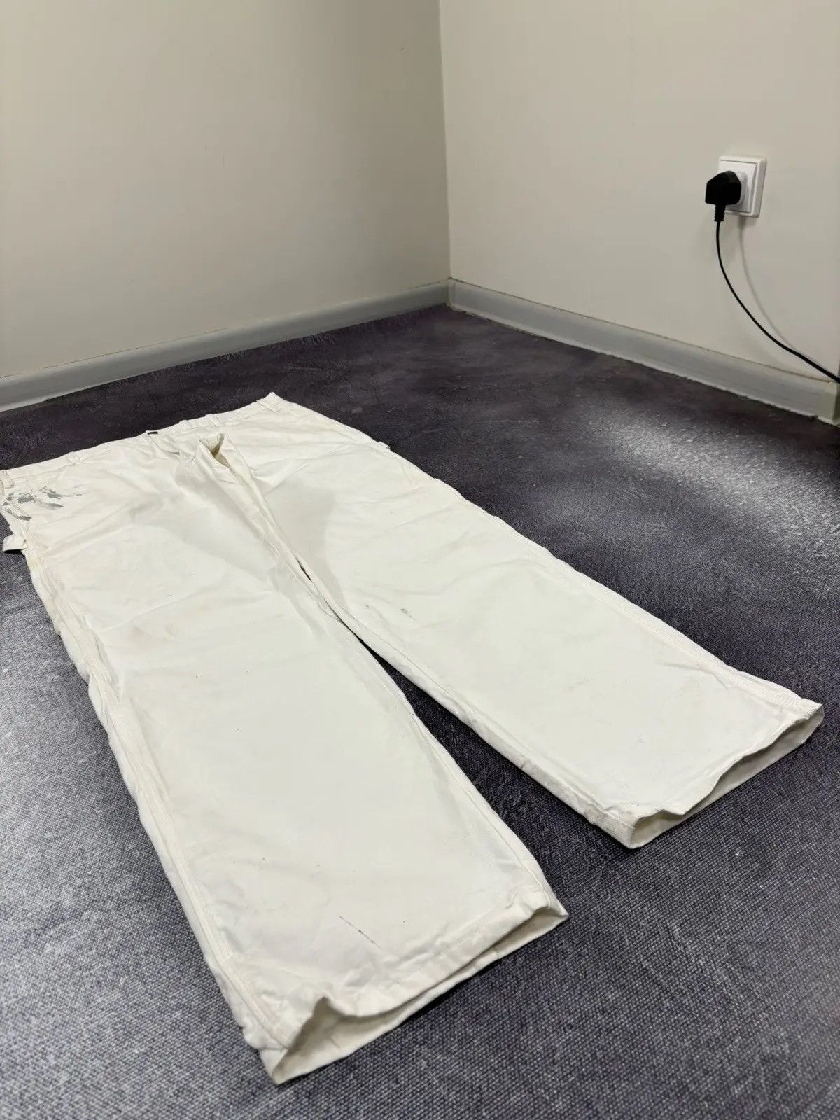 Dickies × Vintage Vintage Dickies American Hype White Skate Baggy Cargo Pants Size US 38 / EU 54 - 6 Thumbnail