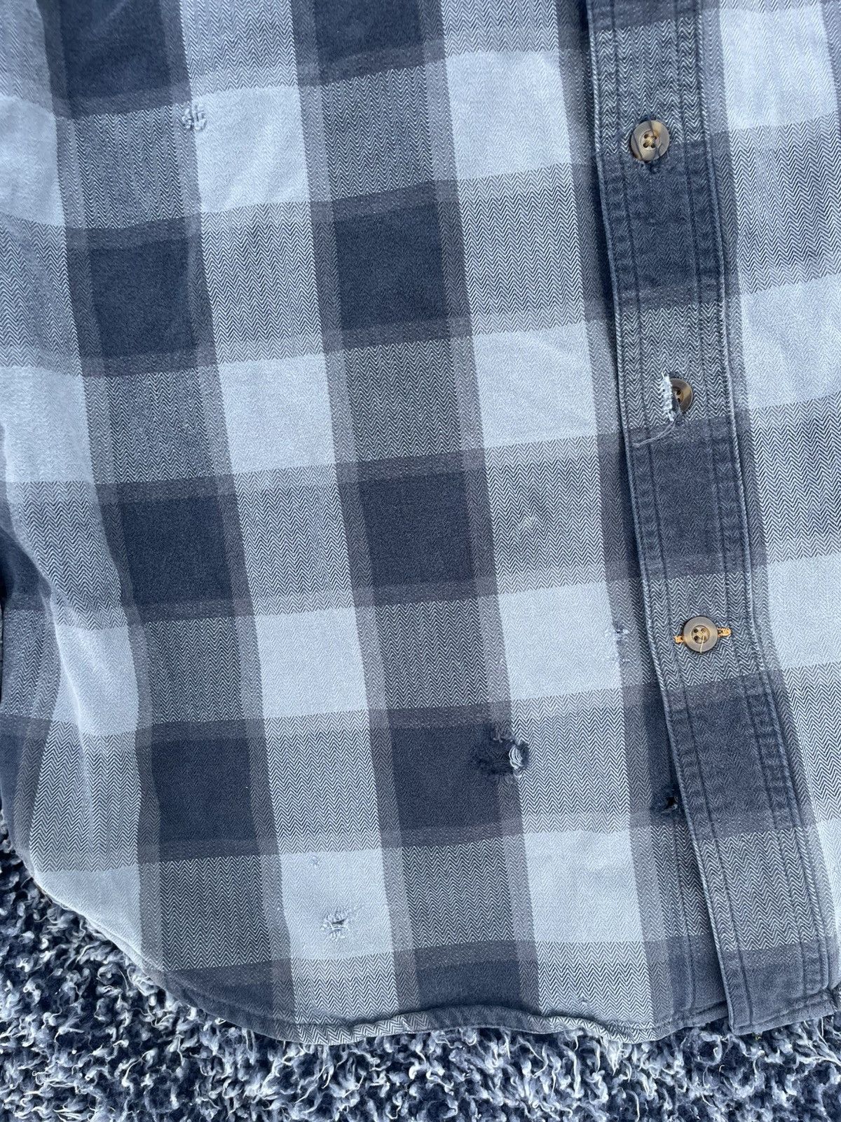 Carhartt Carhartt blue and white plaid flannel Size US XL / EU 56 / 4 - 3 Thumbnail
