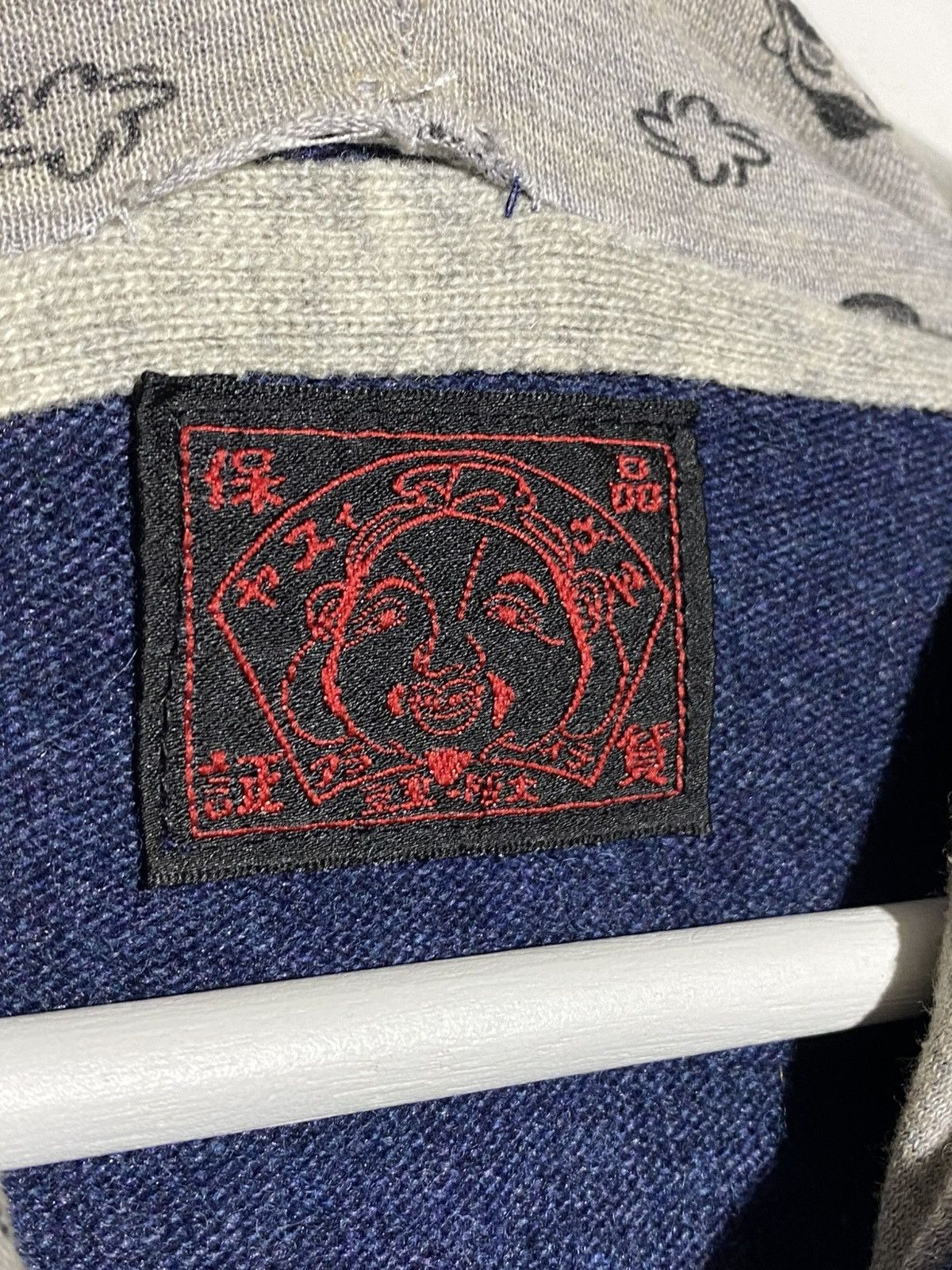 Evisu Vintage Evisu Japanese Blue Wool Zip Hoodie Size US M / EU 48-50 / 2 - 6 Thumbnail