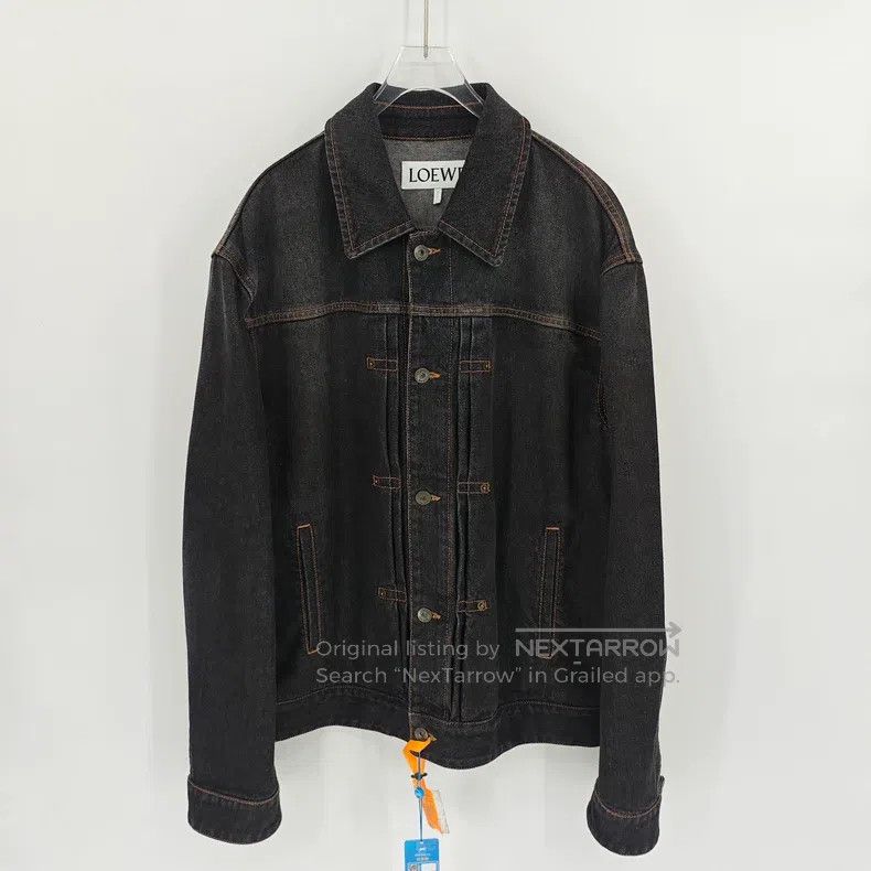 Loewe Loewe Distressed floral denim jacket Size US M / EU 48-50 / 2 - 1 Thumbnail