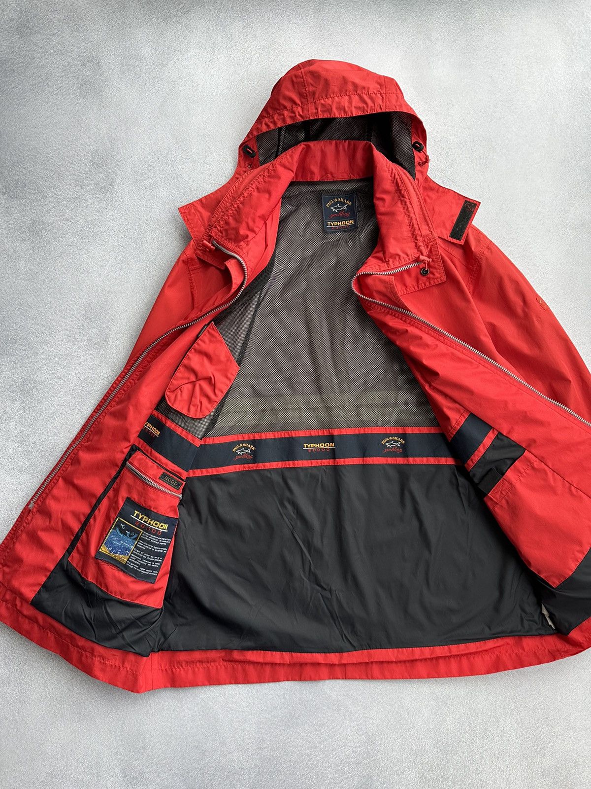 Paul & Shark × Vintage Vintage Paul & Shark Typhoon 20000 Red Windbreaker Jacket Size US L / EU 52-54 / 3 - 11 Thumbnail