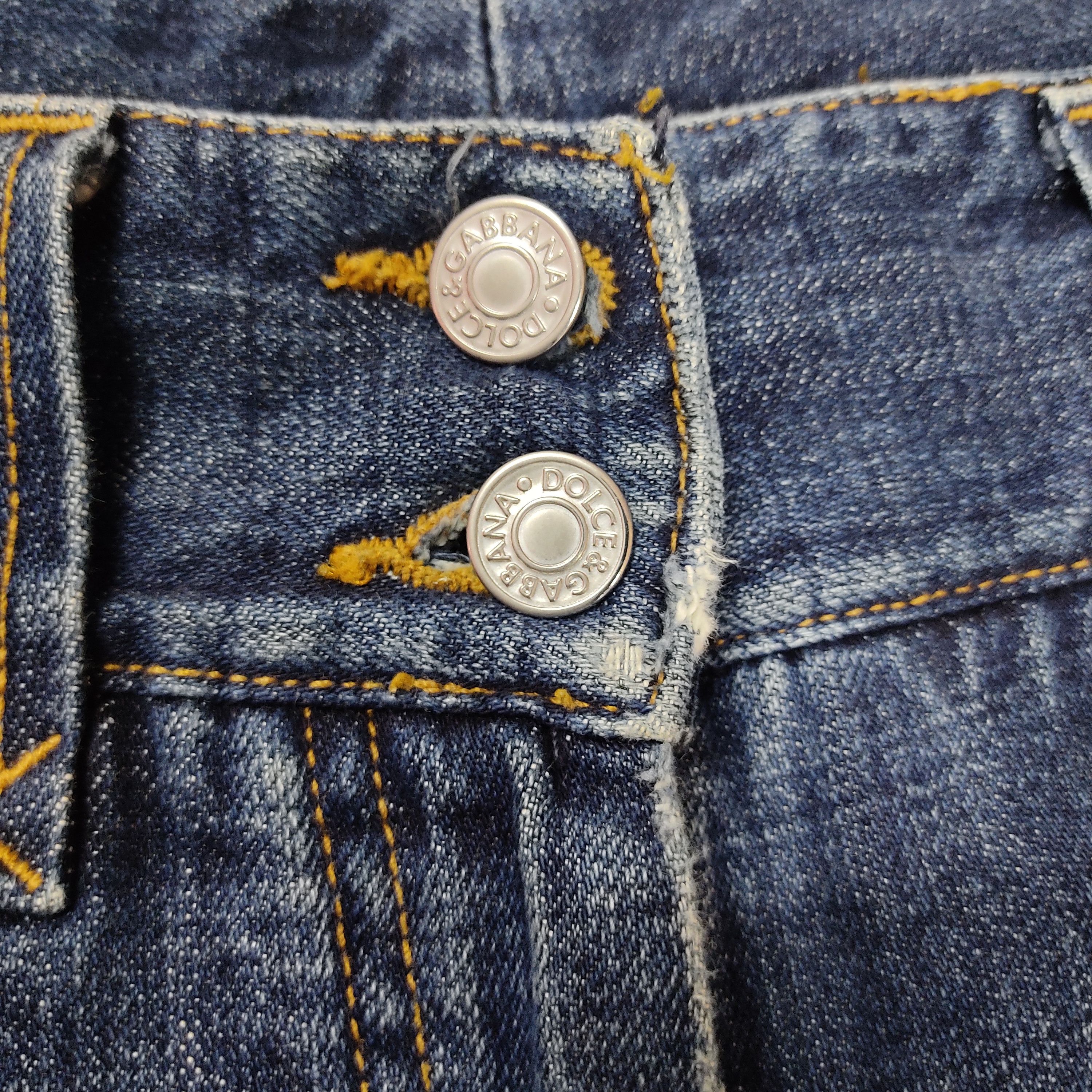 Dolce & Gabbana Dolce & Gabbana Washed Denim Pants Size 32" / US 10 / IT 46 - 7 Thumbnail