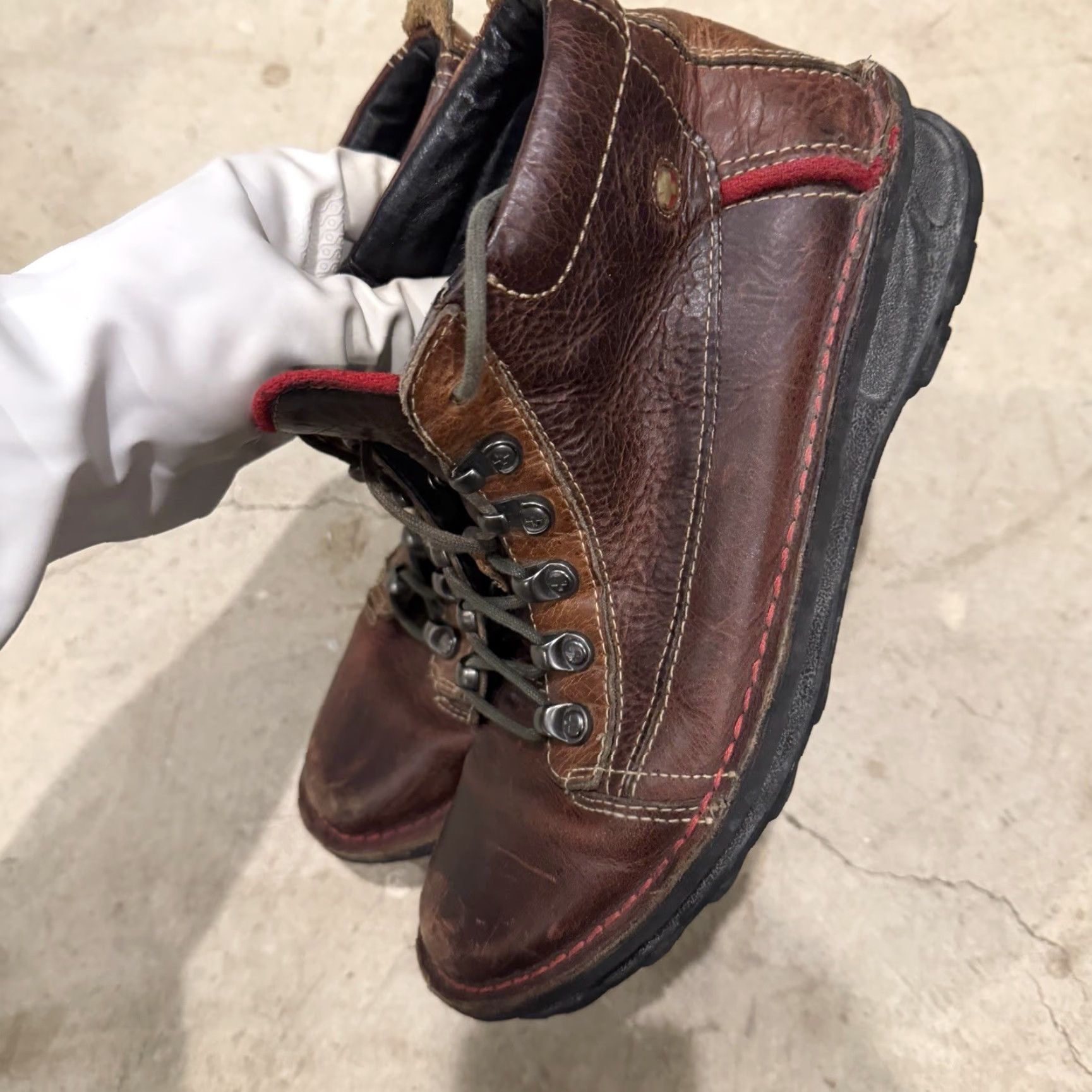Vintage Wenger Swiss Army Womens Brown Leather Ankle Boots Lace Up Size US 9 Boots Women Brown Leather Ankle Lace Up Size US 9 Wenger Swiss Army Womens Size US 9 / IT 39 - 6 Thumbnail