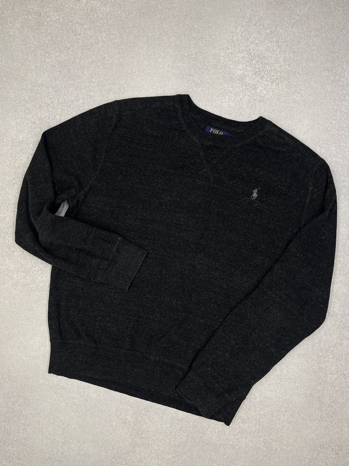 Lauren Ralph Lauren × Polo Ralph Lauren × Vintage Mens Polo Ralph Lauren Grey Sweatshirt Y2K Rugby Size US M / EU 48-50 / 2 - 1 Thumbnail