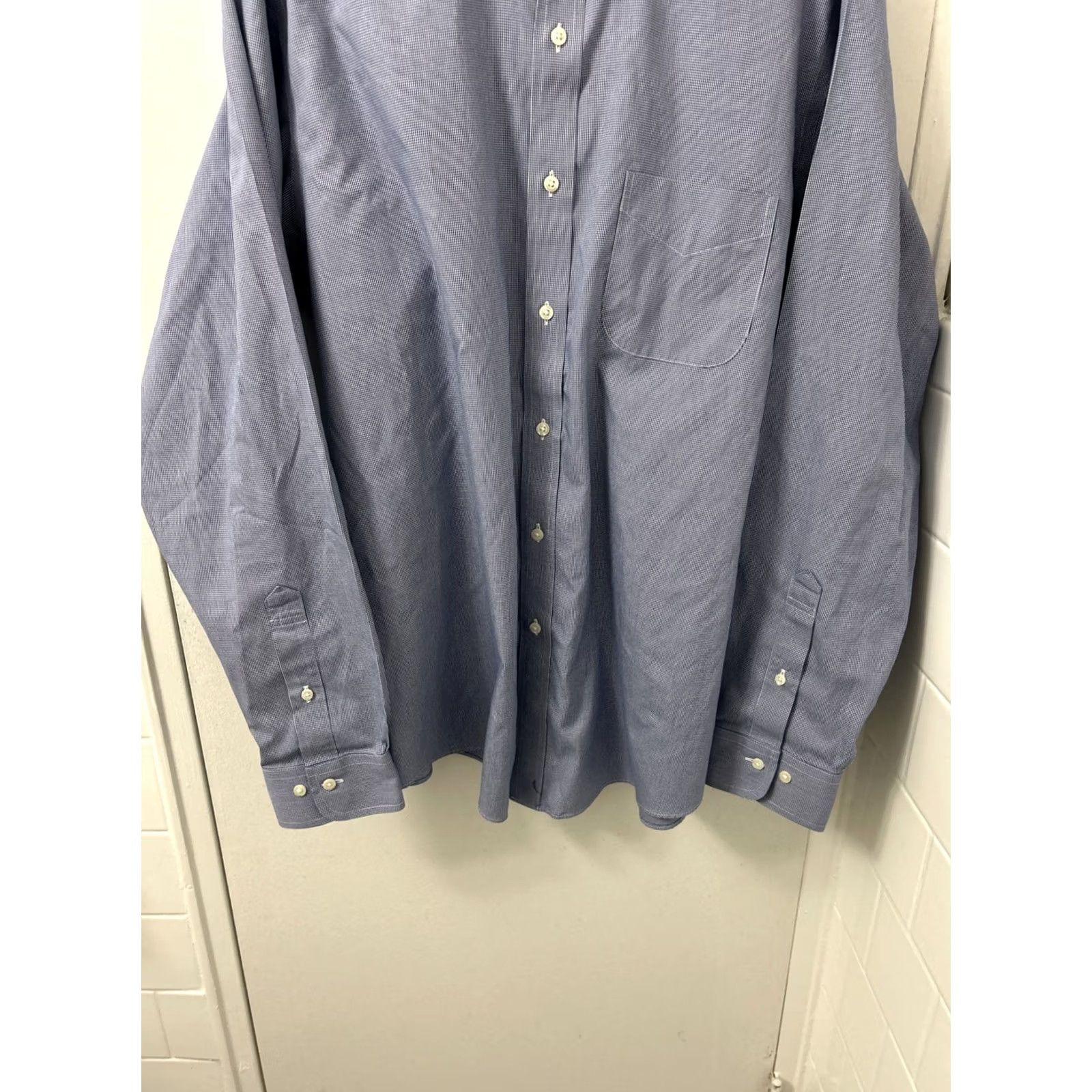 Brooks Brothers Brooks Brothers Original Polo Shirt Mens Sz 16 Blue Houndstooth Regent Button-Up Dress Shirt Size US L / EU 52-54 / 3 - 3 Thumbnail