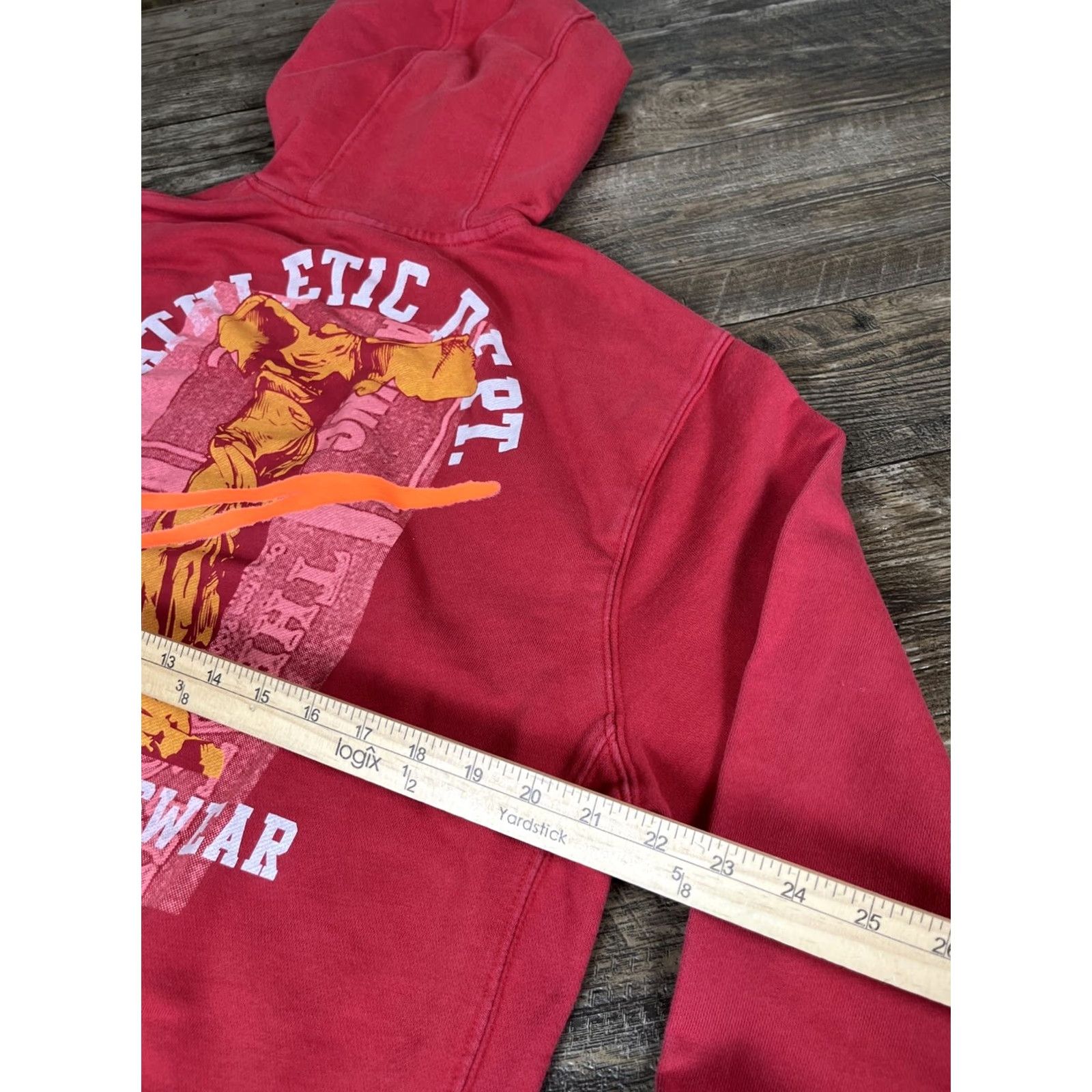 Nike Nike Hoodie Mens Large Red Fleece Graphic Athletic Department Elephant C Drawstring Hooded Pullover Size L Mens Size US L / EU 52-54 / 3 - 3 Thumbnail