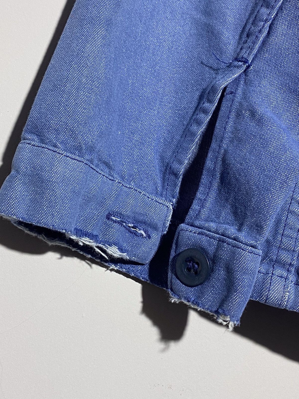 Vintage Vintage 90s workwear distressed denim jacket Size US XL / EU 56 / 4 - 12 Thumbnail