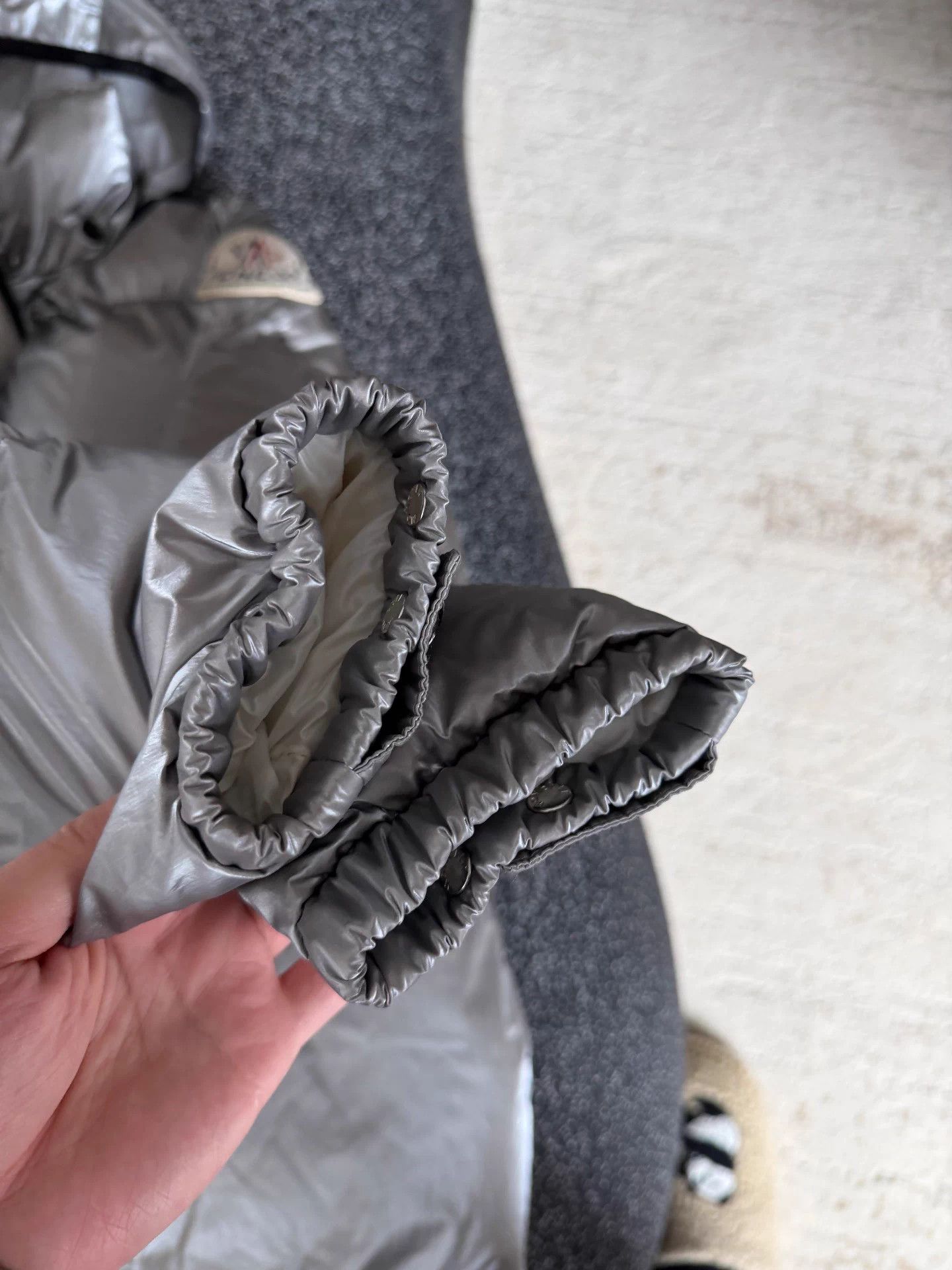 Moncler Moncler Silver New Puffer Jacket 0 Size XS / US 0-2 / IT 36-38 - 4 Thumbnail