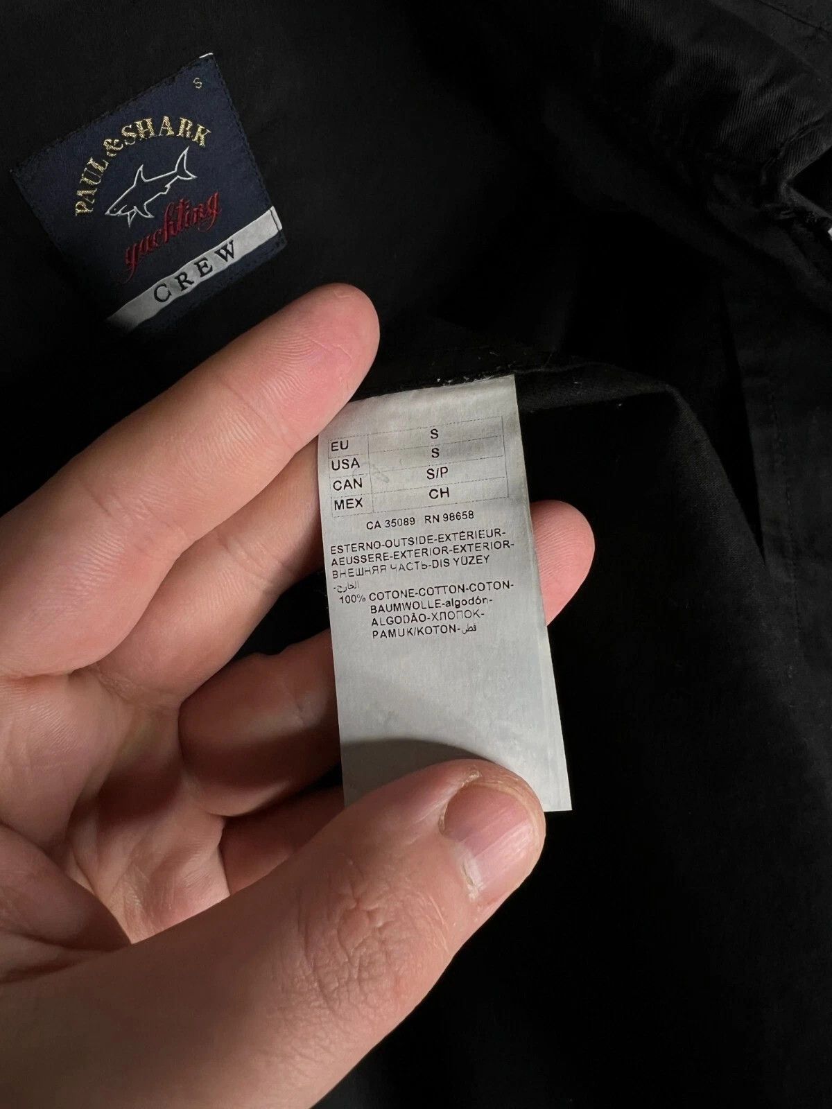 Paul & Shark Paul & Shark Yachting Crew Casual Black Jacket Cotton Size US S / EU 44-46 / 1 - 16 Thumbnail