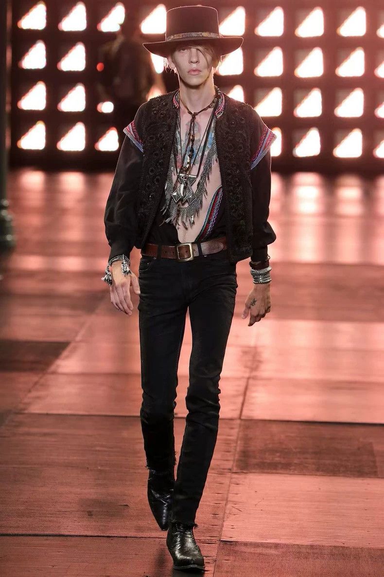 Saint Laurent Paris saint laurent paris size 38 15ss Show Style Woven Embroider Size US M / EU 48-50 / 2 - 7 Thumbnail