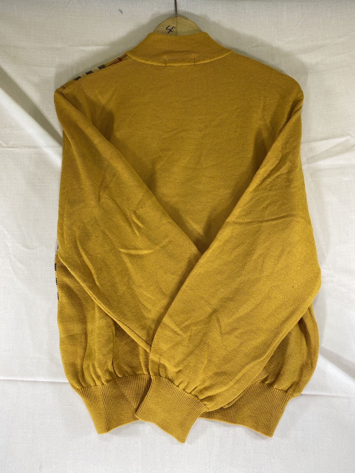 Burberry Prorsum vintage yellow gold nova check quarter zip knit Size US M / EU 48-50 / 2 - 2 Thumbnail