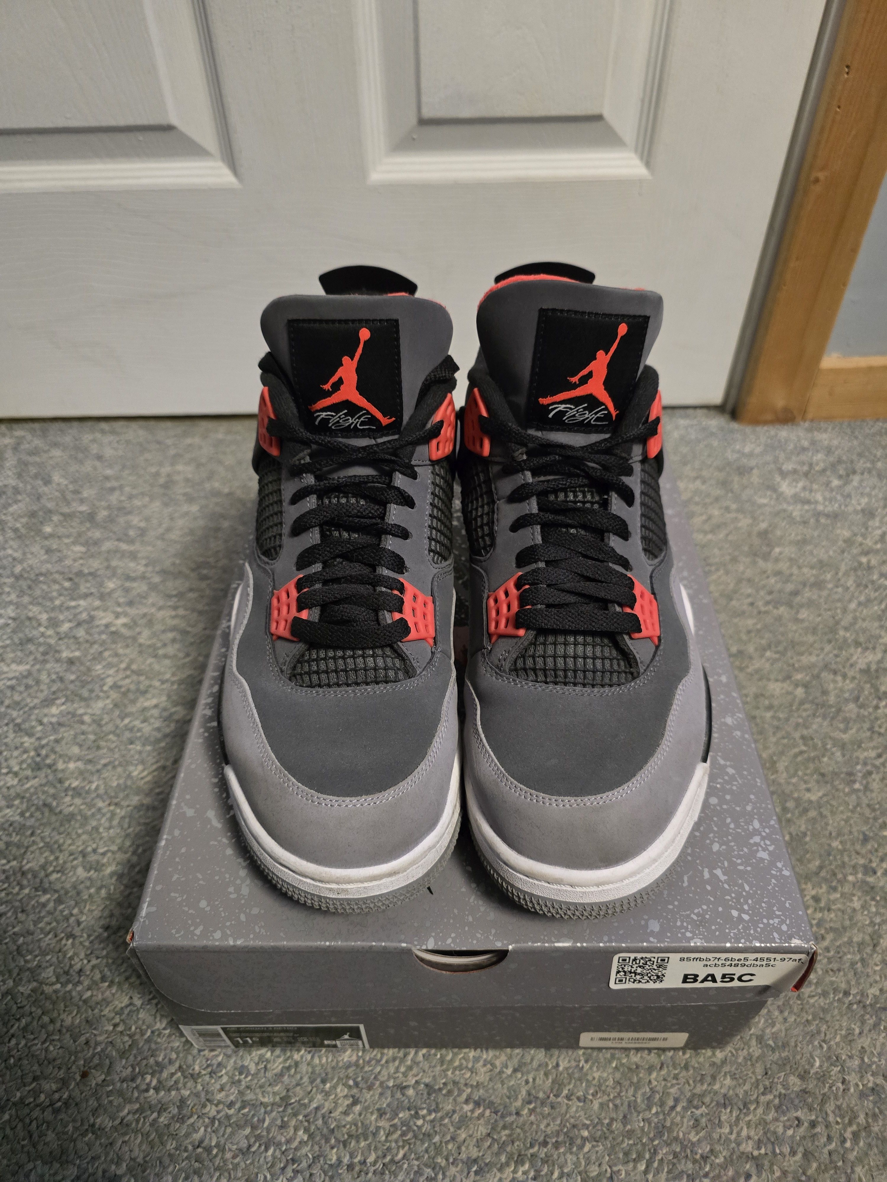 Jordan Brand × Nike Jordan 4 Infrared Size US 11.5 / EU 44-45 - 2 Thumbnail