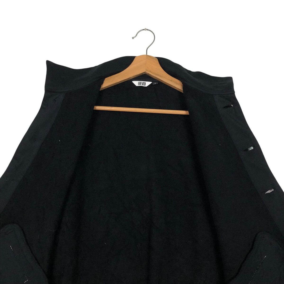 Japanese Brand 📌Rich Black Vintage Cardigan Jacket Uniqlo Undercover Size US M / EU 48-50 / 2 - 15 Thumbnail