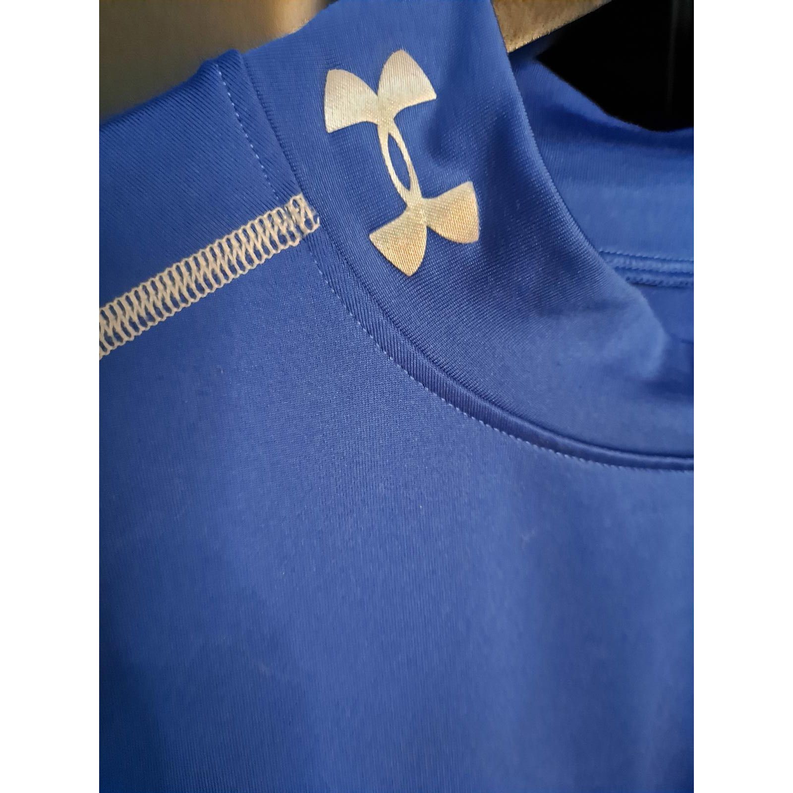 Under Armour Under Armour Coldgear Long Sleeve Blue and White Shirt Size Size US L / EU 52-54 / 3 - 2 Thumbnail