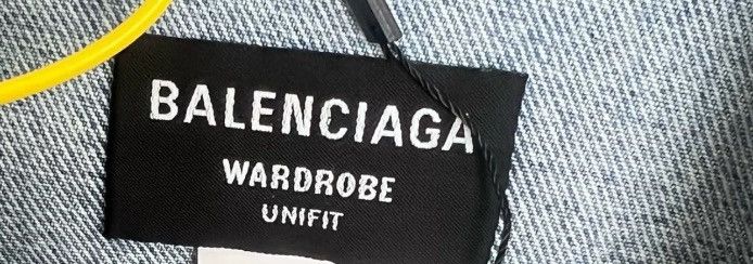 Balenciaga Balenciaga arrow slogan logo denim jacket2412-Nextarrow Size US XS / EU 42 / 0 - 3 Thumbnail