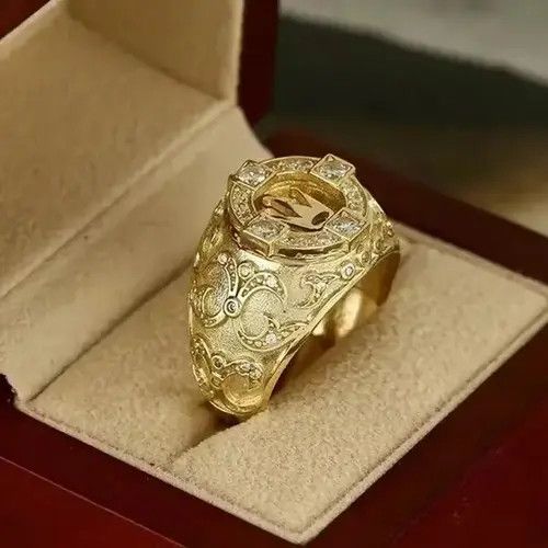 Other Gold CZ Stone Ring ( size 7-13) Size ONE SIZE - 1 Thumbnail